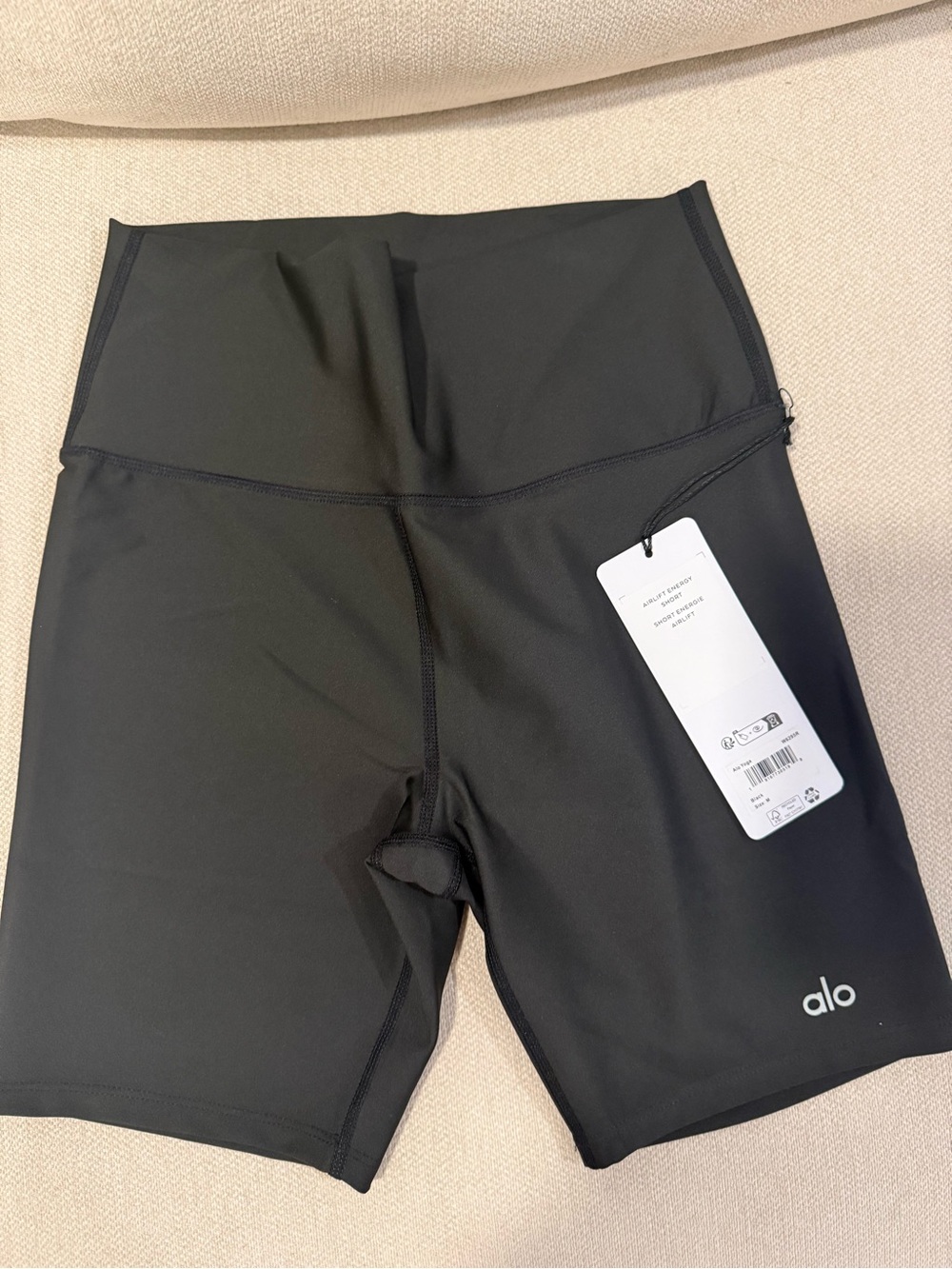 ALO Yoga Black High-Rise Bike Shorts